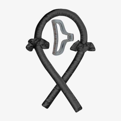 Dermarolling Heatless Haarkruller Met Clip Zwart