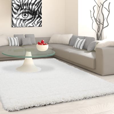 Muratap Basic shaggy vloerkleed creme hoogpolig- 200x290 cm
