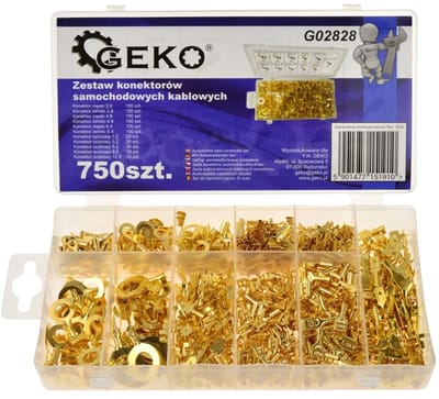 GEKO Terminal Connector Set - 750 stuks - Diverse maten - Ongeïsoleerd