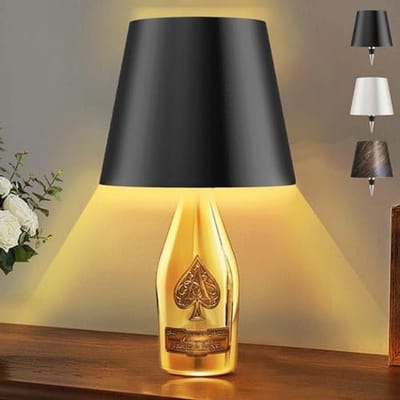 Draadloze Led-flessenlamp met Touch-bediening en Dimfunctie - Campinglicht voor Binnen en Buiten in 3 Kleuren