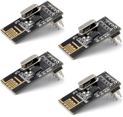 ONF3 - Draadloze Transceiver Module - nRF24L01 - 2.4G RF - 4 stuks - Voor MCU ARM PIC - Geschikt voor draadloze communicatie - Ideaal voor proje...