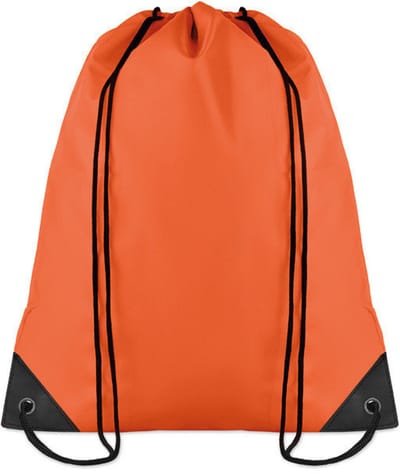 Gymtas - Rugzak - Rugtas kinderen - 12 liter - Zwemtas - Kinderrugzak - Drawstring bag - Met trekkoord - Sporttas - 45x34 cm - Oranje - Jonyx