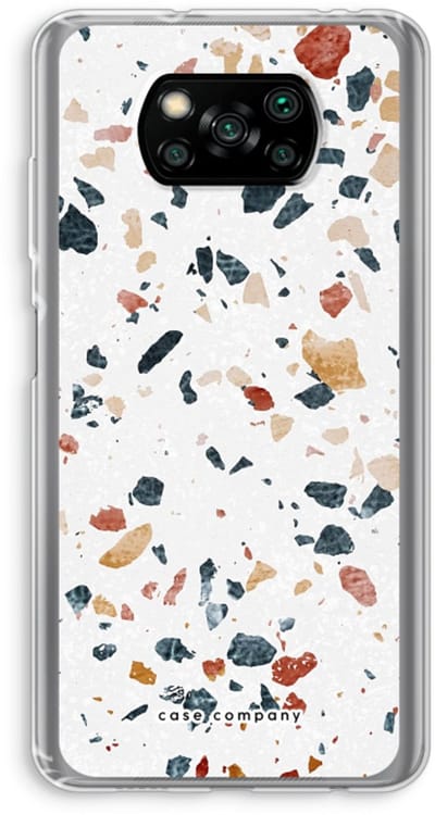Case Company® - Hoesje geschikt voor Poco X3 Pro hoesje - Terrazzo N°4 - Soft Cover Telefoonhoesje - Bescherming aan alle Kanten en Schermrand