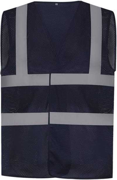 Gilet Unisex M Yoko V-hals Mouwloos Navy 100% Polyester