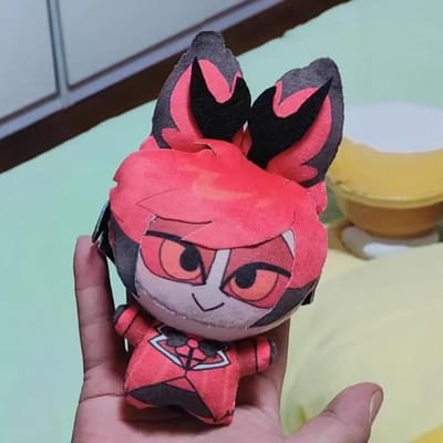 10cm Hazbin Valentino Pluche Poppetje Hanger Rugzak Bedrukt Demon Alastor Knuffels Randapparatuur Verzamelen Vakantie Verjaardagscadeau 10cm