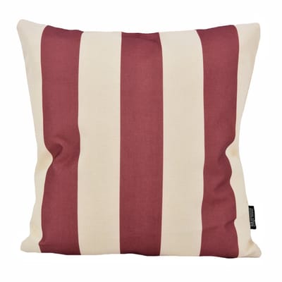 Gek op kussens! Sierkussen ela stripe wijn | 45 x 45 cm | katoen/linnen