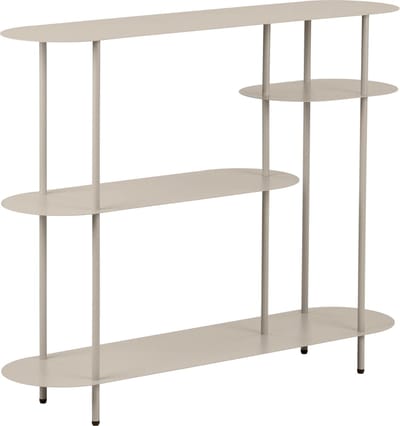 Artichok Riana Metalen Boekenkast Beige - Zand - Opbergkast - Side table - 118 x 97 cm