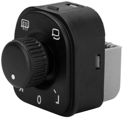 Achteruitkijkspiegel knop voor Golf 6, MK5 en MK6 - Verstelbare schakelaar voor spiegelinstelling, vervangingsonderdeel voor 1K0959565J