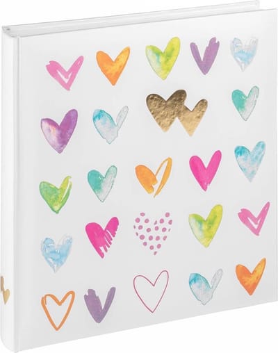 Walther Book of Love - Huwelijksalbum - 28 x 30,5 cm - 50 pagina's - Wit met Rood en Gouden opdruk