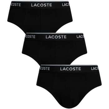 Lacoste Heren Slips Casual Briefs 3-Pack Zwart - Maat S