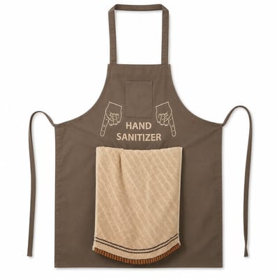 Grappig Keukenschort met Verborgen Verrassing - Foute BBQ Schort voor Mannen - Origineel Vargadget en Fopspeelgoed - Vrijgezellenfeest Man Cadeau - Machinewasbaar Polyester Keukentextiel met Geheime Zak -Bruin