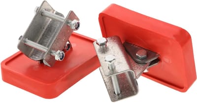Ladder Beschermpads - Steunvoeten Stabilisatoren - Veilig Werken - Vergroot Draagvlak - 9.5x7x6.5cm - Rood
