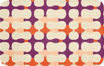 WC mat 80x50 cm - Antislip - Modern - Patroon - Kleurrijk - Toiletmat - Vloermat - Douchemat - Toilet tapijt - Toiletmatten