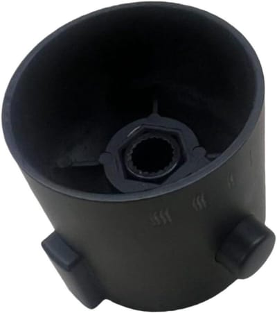 Douche Temperatuur Knop - Kraan Handvat - Comfortabele Douche - Nauwkeurige Instelling - 40x40mm - Zwart