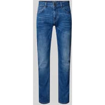 PME legend blauwe heren jeans   Nightflight   Rinsewash wassing   Regular fit   Steekzakken   Knoop- en ritssluiting   Duurzaam Blauw 38/34