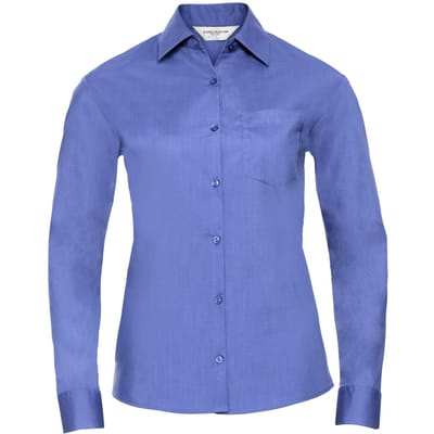 Russell Collectie Dames / Dames Lange Mouwen Shirt (Bedrijfsblauw)
