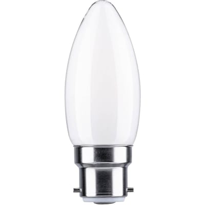 Standaard 230 V LED kaars B22d 470lm 4,7W 4000K Opaal