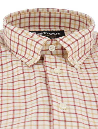 Casual overhemd Barbour regular fit rood katoen