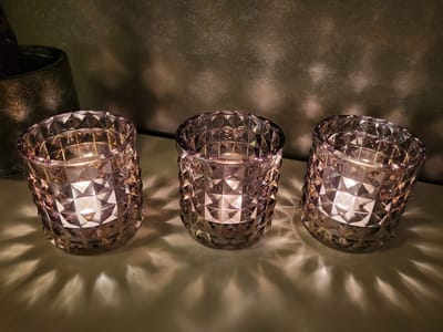 Sfeerlichten LUSTER Grey - Set van 3