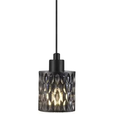 Nordlux Hanglamp Hollywood Zwart Gerookt Glas ⌀11cm E27