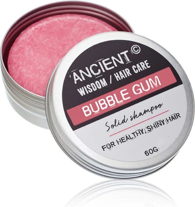 Shampoo & Conditioner Bar in Blik - Kauwgom - 60 gram - Veganistisch - Plantaardige Shampoo Bar