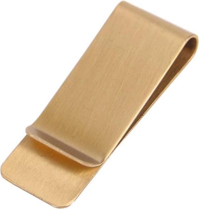 Fako Bijoux® - Geldclip - Moneyclip - RVS - 52x20mm - Goudkleurig