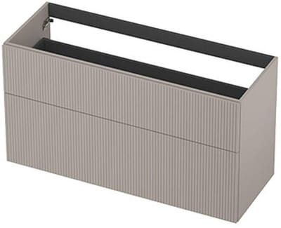 INK - Onderkast 2L A-sym Gelakt Gefr. Front - 1200x450x650 Mm - Kasjmier Grijs