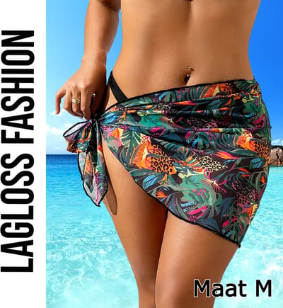 LaGloss® Cover-Up Rok Jungle Design – Sexy Omslagdoek Strandrok voor Dames – Maat M