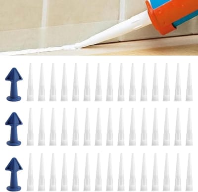 Pack van 50 silicone tips voor cartridges, spuitmondjes, en accessoires voor lijm en kitpistolen