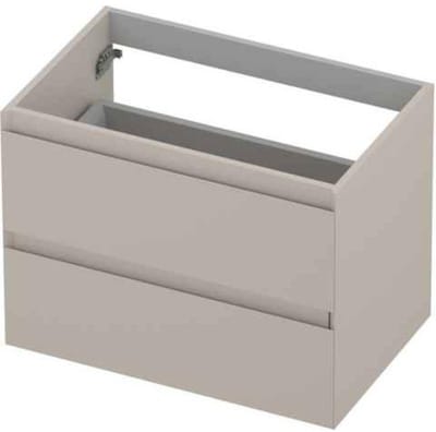 INK - Onderkast 2 Laden Greeploos Gelakt 45gr - 700x450x520 Mm - Mat Kasjmier Grijs