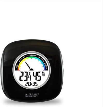 Thermometer Hygrometer met Comfortindicator en Tijdweergave