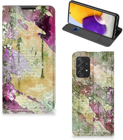 Bookcase Samsung Galaxy A72 (5G/4G) Letter Painting