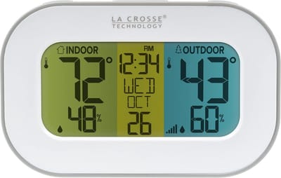Draadloos Binnen/Buiten Weerstation met Temperatuur en Vochtigheid Display
