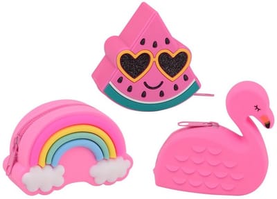 Johntoy portemonnee speelgoed set - 12 schattige portemonnees multicolor.
