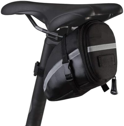 Dailygoods- Fietsopbergtas Waterdicht - Zadeltas Racefiets - Zadeltas Mountainbike - Fietstas Onder Zadel - Grote Capaciteit - Reflecterend Design