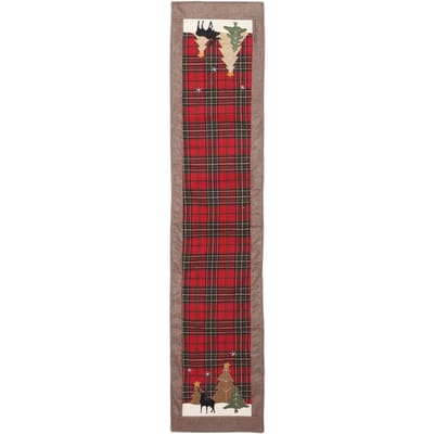 Kerst Raster Eettafel Runner Cover Ornament Doek Locatie Banket Decoratie brown