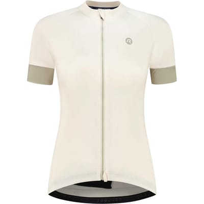 Rogelli Modesta Dames Fietsshirt - Korte mouw - Lange rits - Taupe
