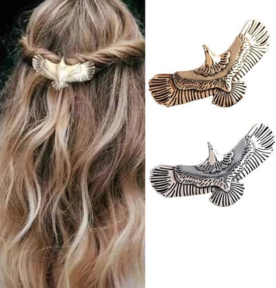 Vintage Adelaar Haarspelden - Goud en Zilver - Metalen Haaraccessoires - Voor Vrouwen en Meisjes - Geschikt voor Dik en Dun Haar - Voor Elk Lichaamstype - Voor elke Gelegenheid