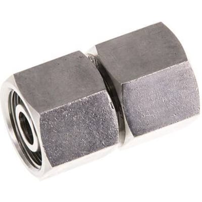 12S RVS Rechte met Draaidoorvoer 630bar FKM O-ring en Afdichtconus ISO 8434-1