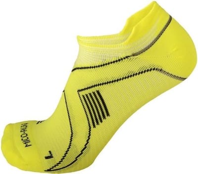 Extralight weight x-performance run sock neon yellow L
