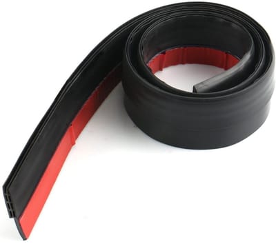 EXCITAT Tochtstrip voor deuren - Zachte siliconen geluids- en warmte-isolerende afdichtingsstrip - Voor het afdichten van kieren tussen deuren aan de binnen- en buitenkant - 90 cm x 5 cm - Zwart
