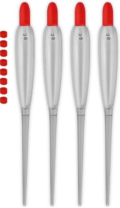 Visdobbers - Loopdobbers - Vissen - 2-in-1 functie - 3 gram - Transparant