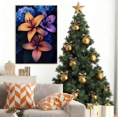 Houten Puzzel - 5000 Stukjes - Ontspanning Thuis - Gegroefde Achterkant - 156 x 105 cm - Bloemenprint