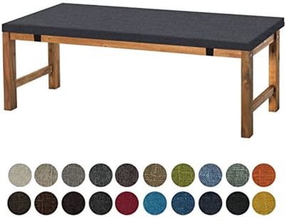Omgoods - Wasbare Tuinkussen 100 x 30 x 5 cm, Donkergrijs