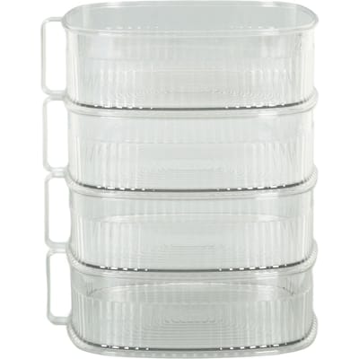 Transparante Schotelstofhoes Stofdicht Meerlaagse Schotelafdekking Multifunctionele Voedselafdekking 4 Laags 4 Layers white