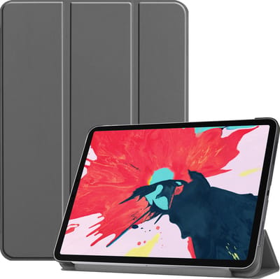 3-Vouw sleepcover hoes - Geschikt voor iPad Pro 11 inch (2020) - Grijs