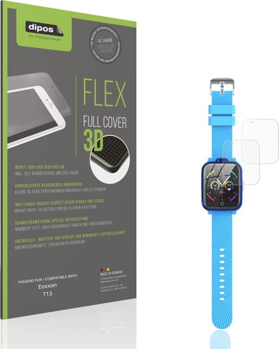 dipos FLEX – 2x Matte Screenprotector geschikt voor Eoxxon T13 | Volledige Schermbescherming | Case-Friendly