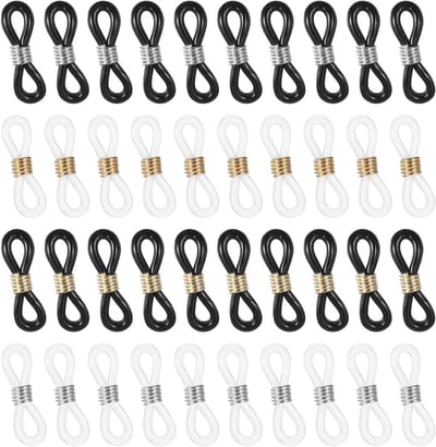 Allecto Plus - Brillenketting 40 stuks antislip brilkettinghouder - Rubberen brillenketting aansluitingen - Brillenketting houder voor brilketting - Brillenband - Diverse kleuren