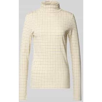Slim fit shirt met lange mouwen van een mix van katoen en modal