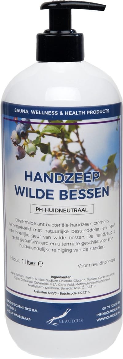 Handzeep Wilde Bessen 1 liter - met gratis pomp